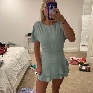 alice and olivia green dress